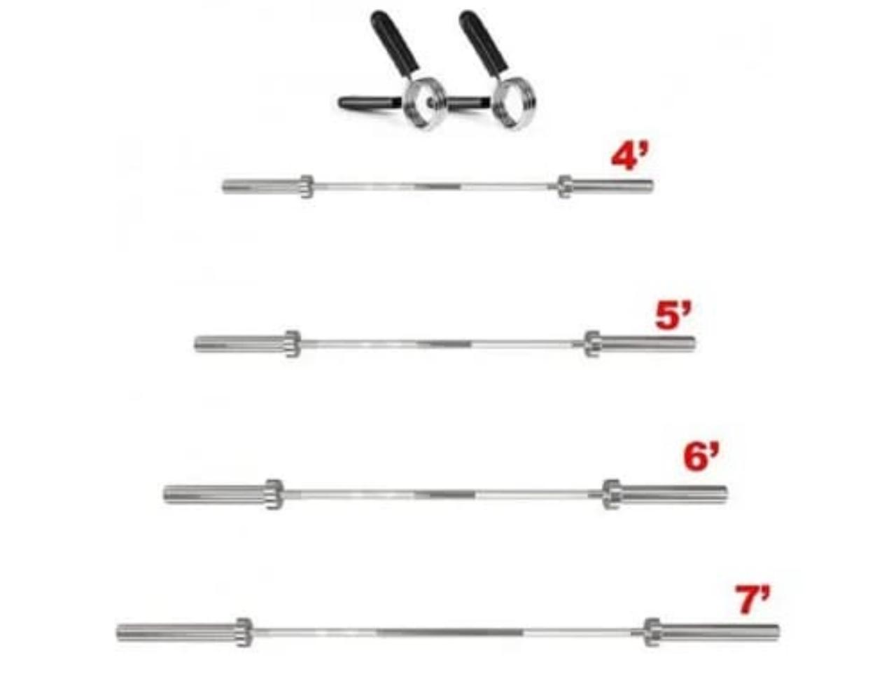 Olympic Barbells – 4 ft / 5 ft / 6 ft / 7 ft